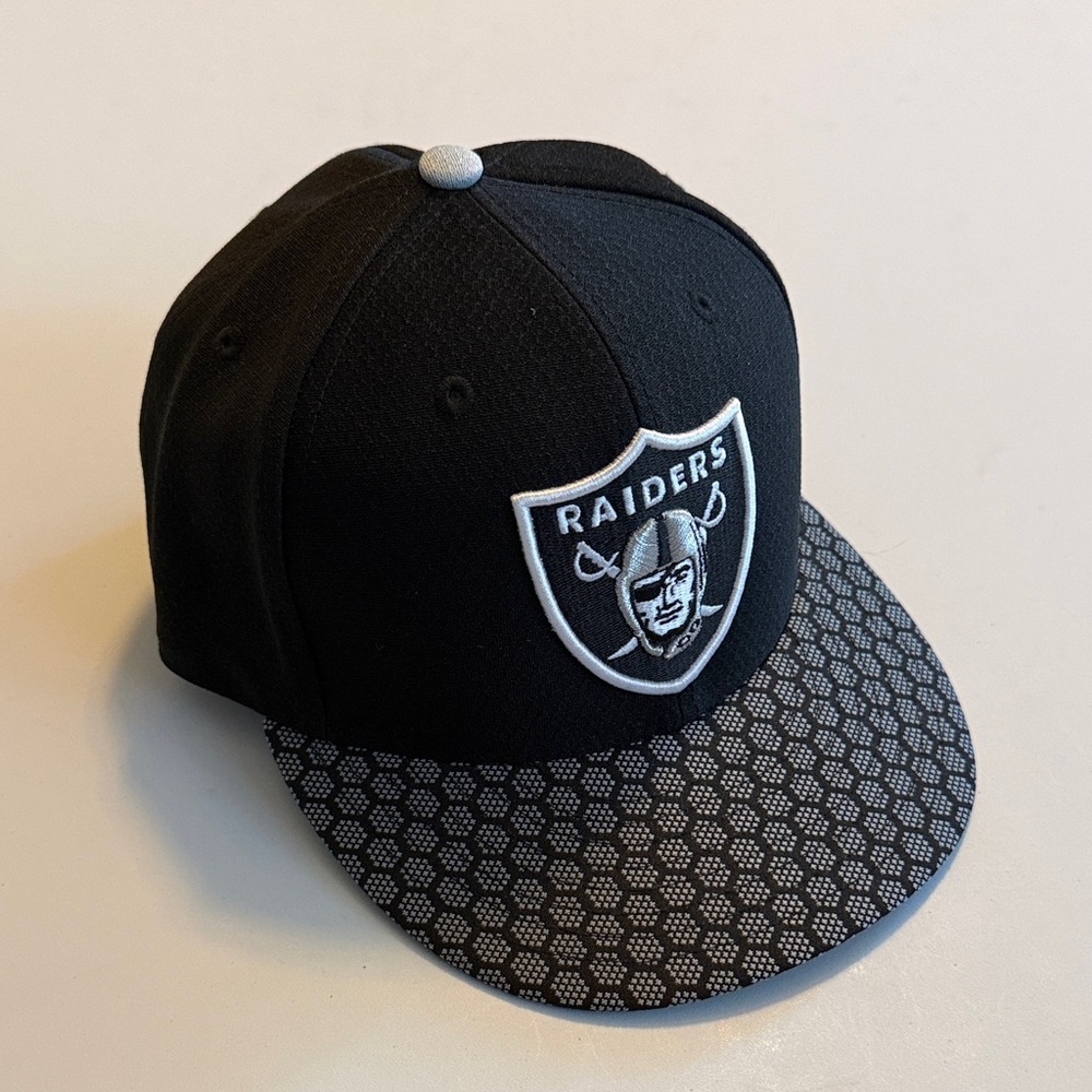 Raiders Black and Gray Cap